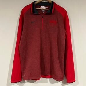 Nike SMU Mustangs Quarter Zip Sweater